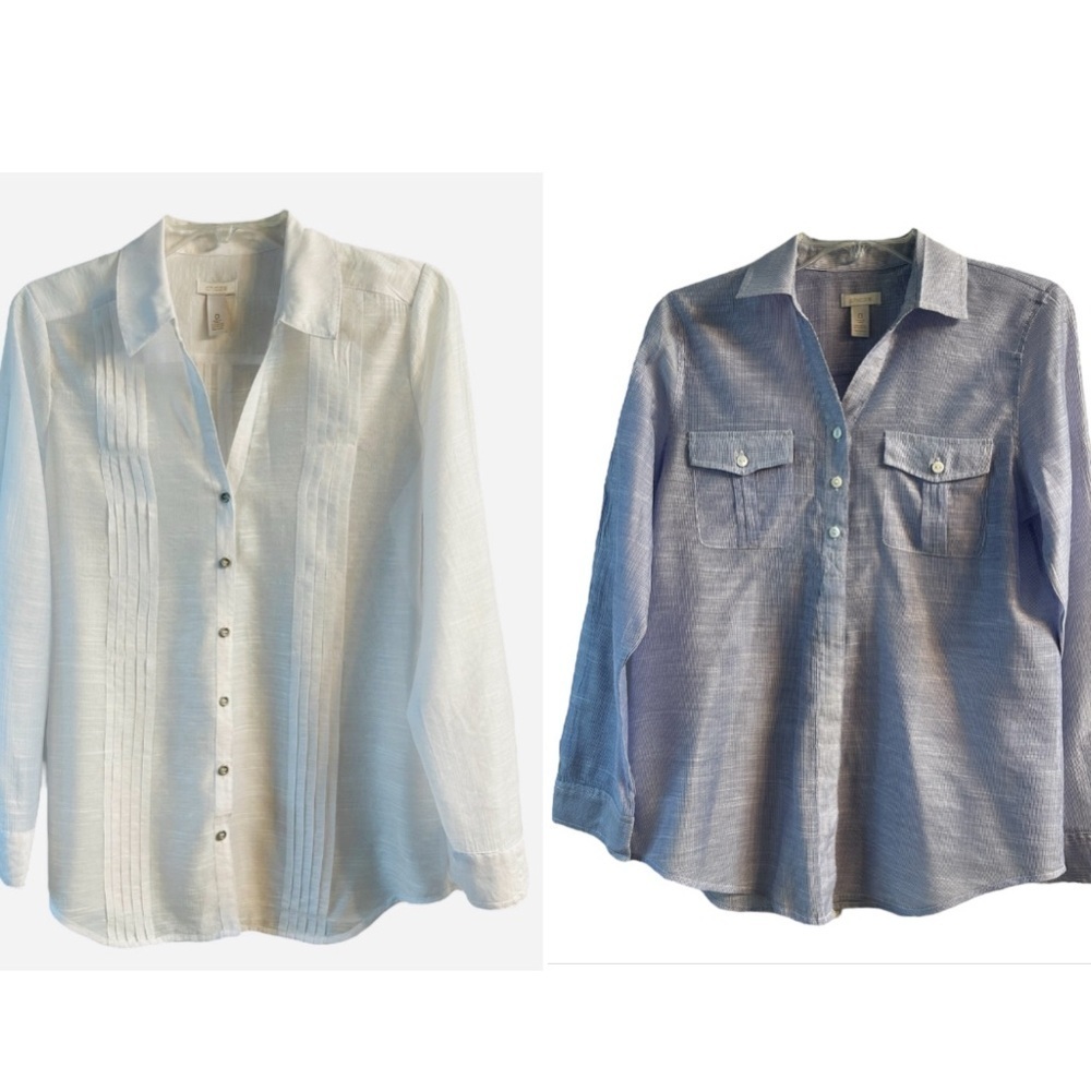 Chicos XS Semi sheer blouse bundle